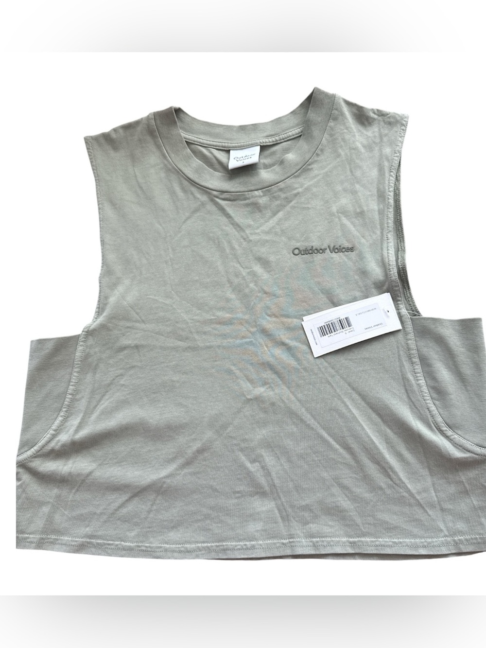 NEW Outdoor Voices Everyday Boyfriend Tank Gravel size Small